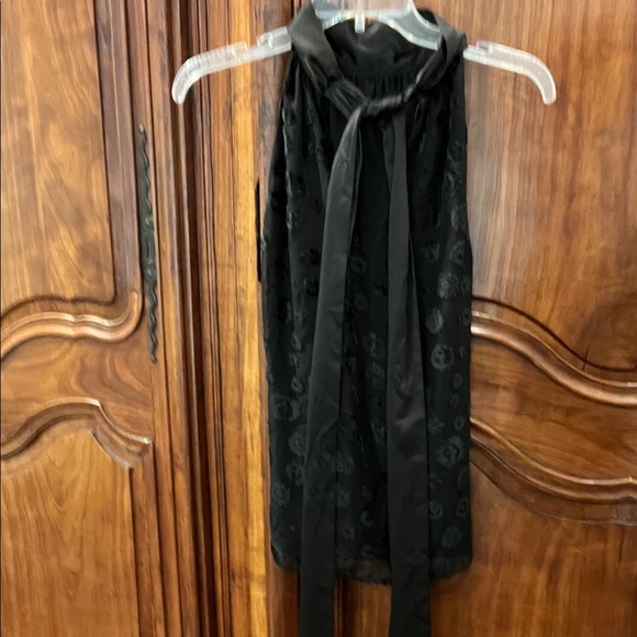 Ramy Brook Pam Top in Black Velvet Floral NEW - Picture 6 of 9